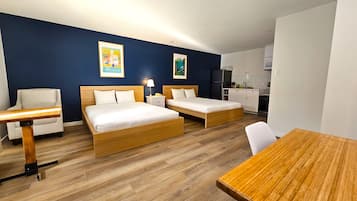 Standaard tweepersoonskamer, 2 queensize bedden, keuken | Champagneservice