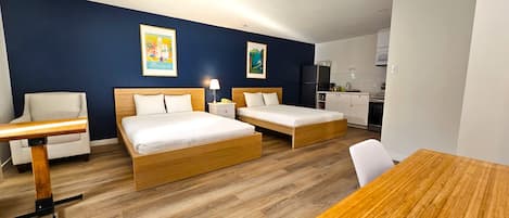 Standard Double Room, 2 Queen Beds, Kitchen | Champagne service