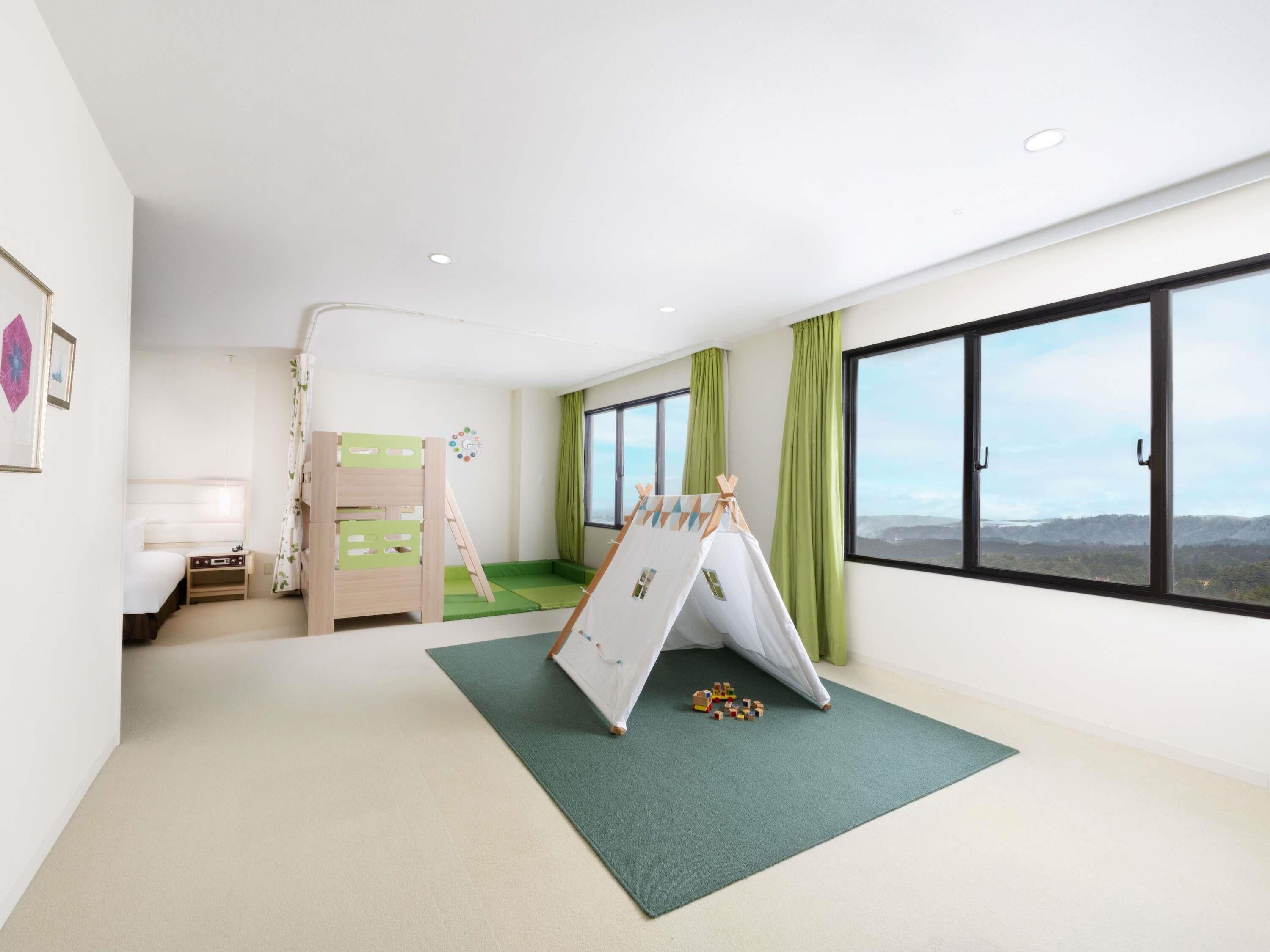 privilege, junior suite, 2 double beds | premium bedding, in-room safe, desk, blackout curtains