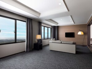 Privilege, Suite, 2 enkeltsenger, sjøutsikt | Sengetøy av topp kvalitet, safe på rommet og skrivebord