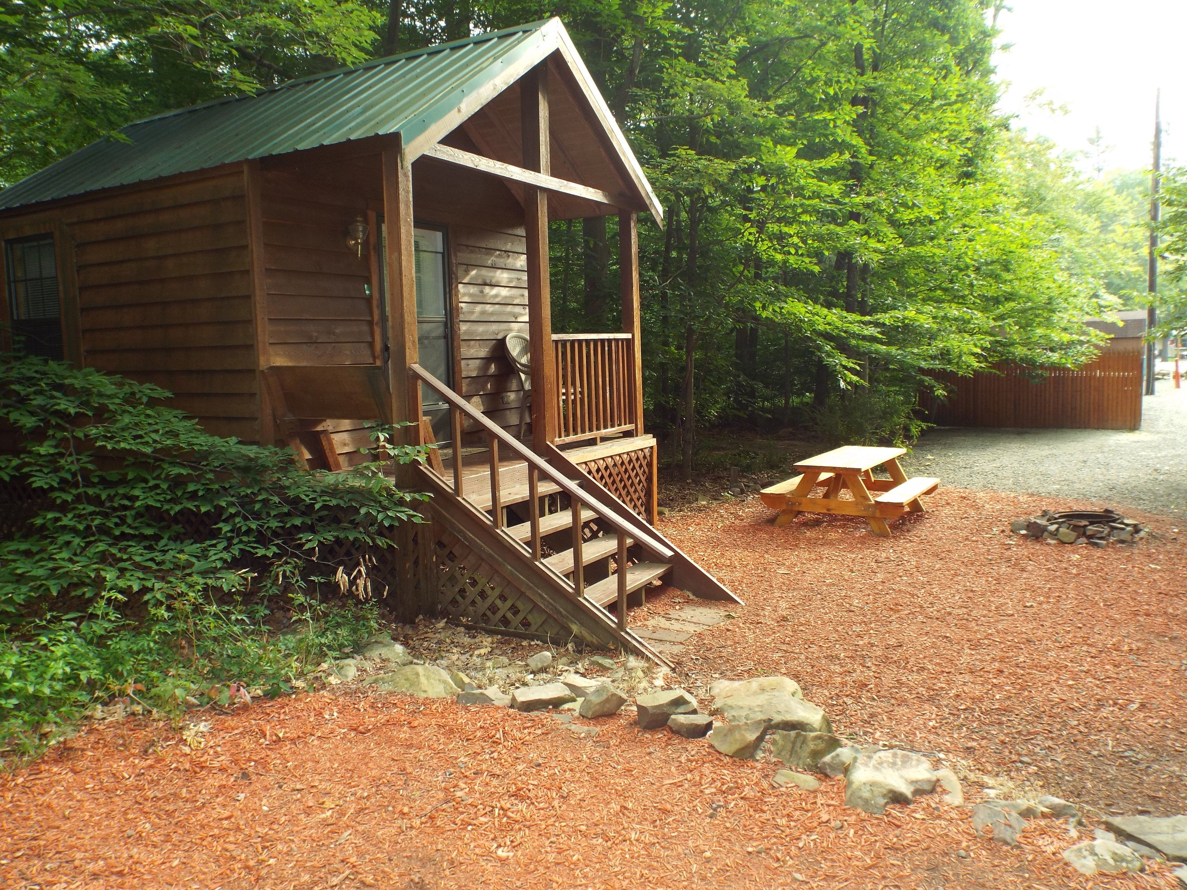 Camping Cabin #1 with Fire Pit | Free wired internet