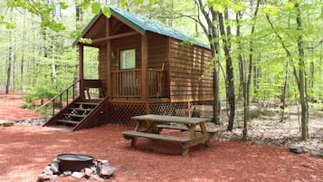 Camping Cabin #1 with Fire Pit | Front of property