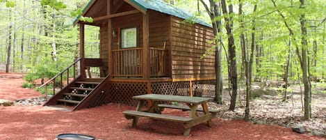 Camping Cabin #1 with Fire Pit | Front of property