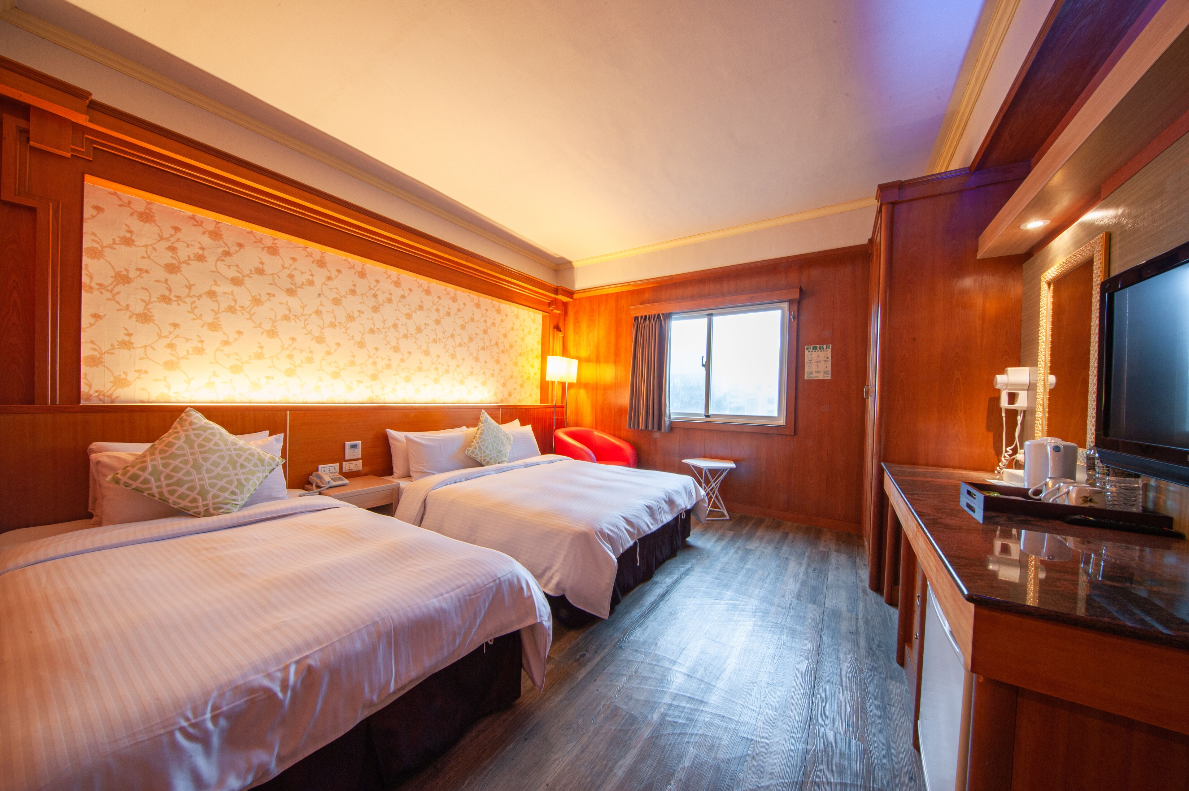 deluxe triple room | blackout curtains, free wifi, bed sheets