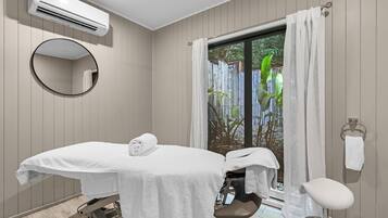 Body treatments, deep-tissue massages, prenatal massages, facials