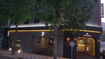 Front of property - evening/night