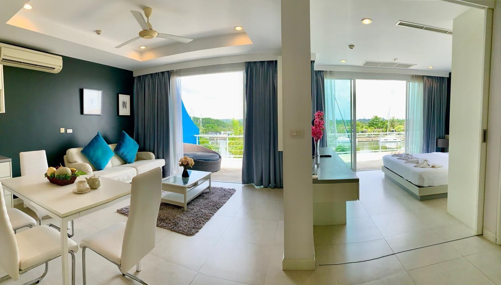 标准公寓, 2 间卧室, 无烟房 | 客房内保险箱、 特色装修、笔记本电脑工作区、遮光窗帘