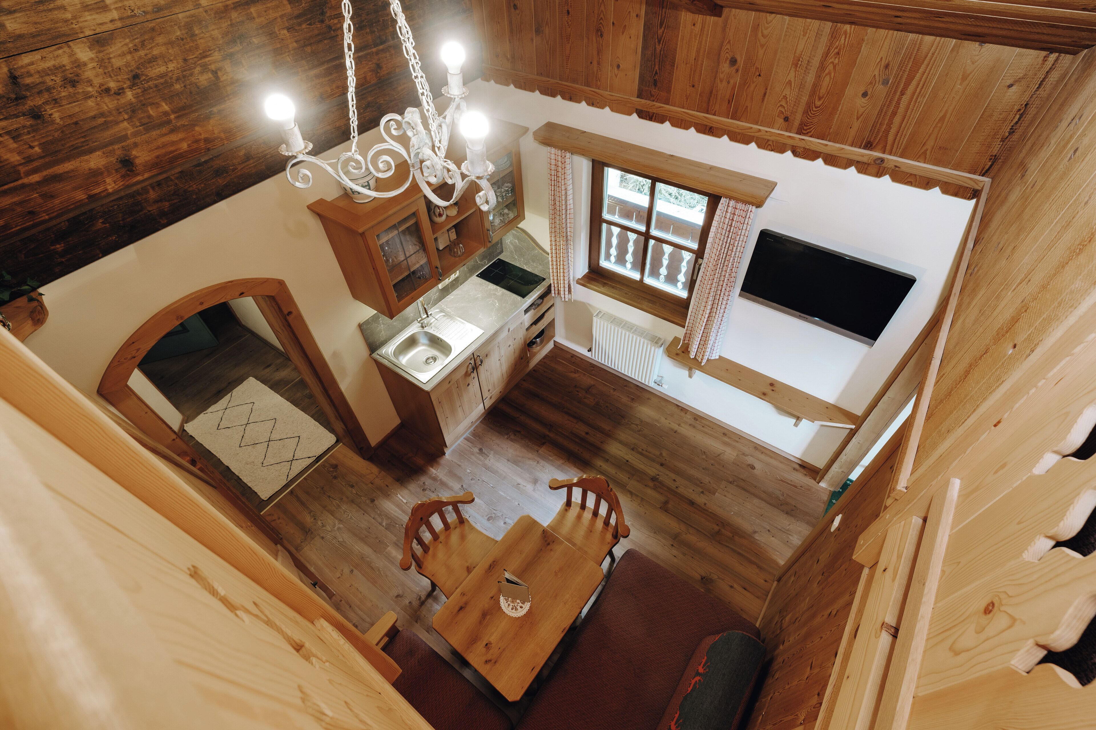 family cabin, multiple beds, non smoking, balcony | living area | 17-inch flat-screen tv with cable channels, tv