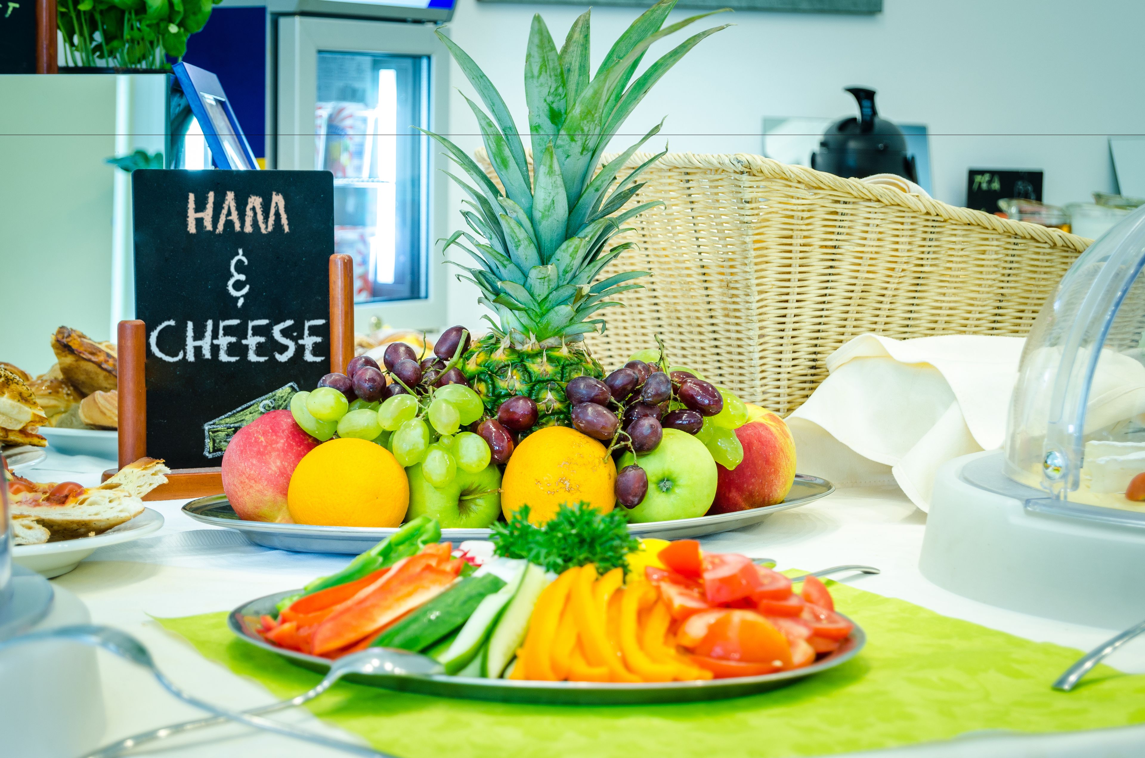 daily buffet breakfast (eur 9.00 per person)