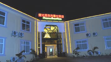 Front of property – evening/night