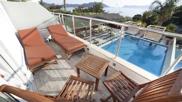 Triple Room, Sea View | Balcony view