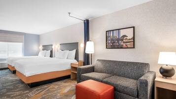 42-inch flat-screen TV with cable channels, TV, pay movies