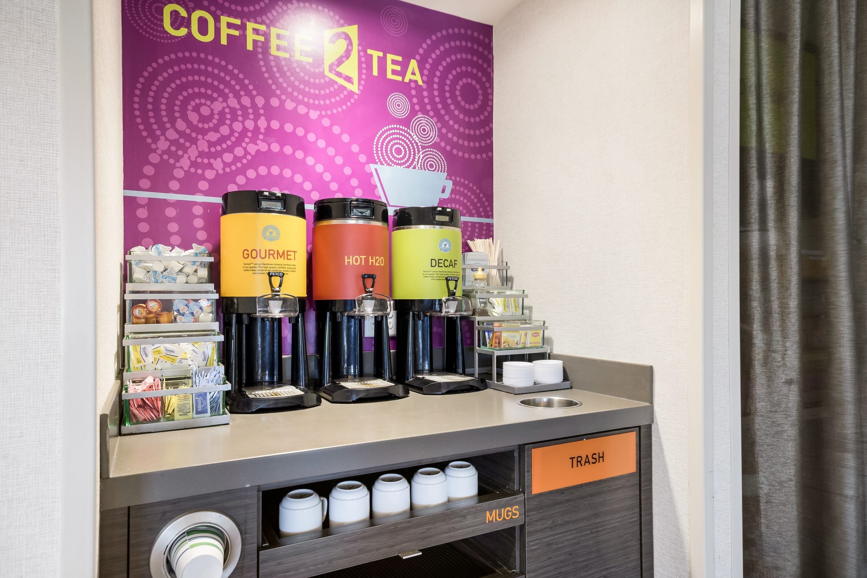 Free daily self-service breakfast 