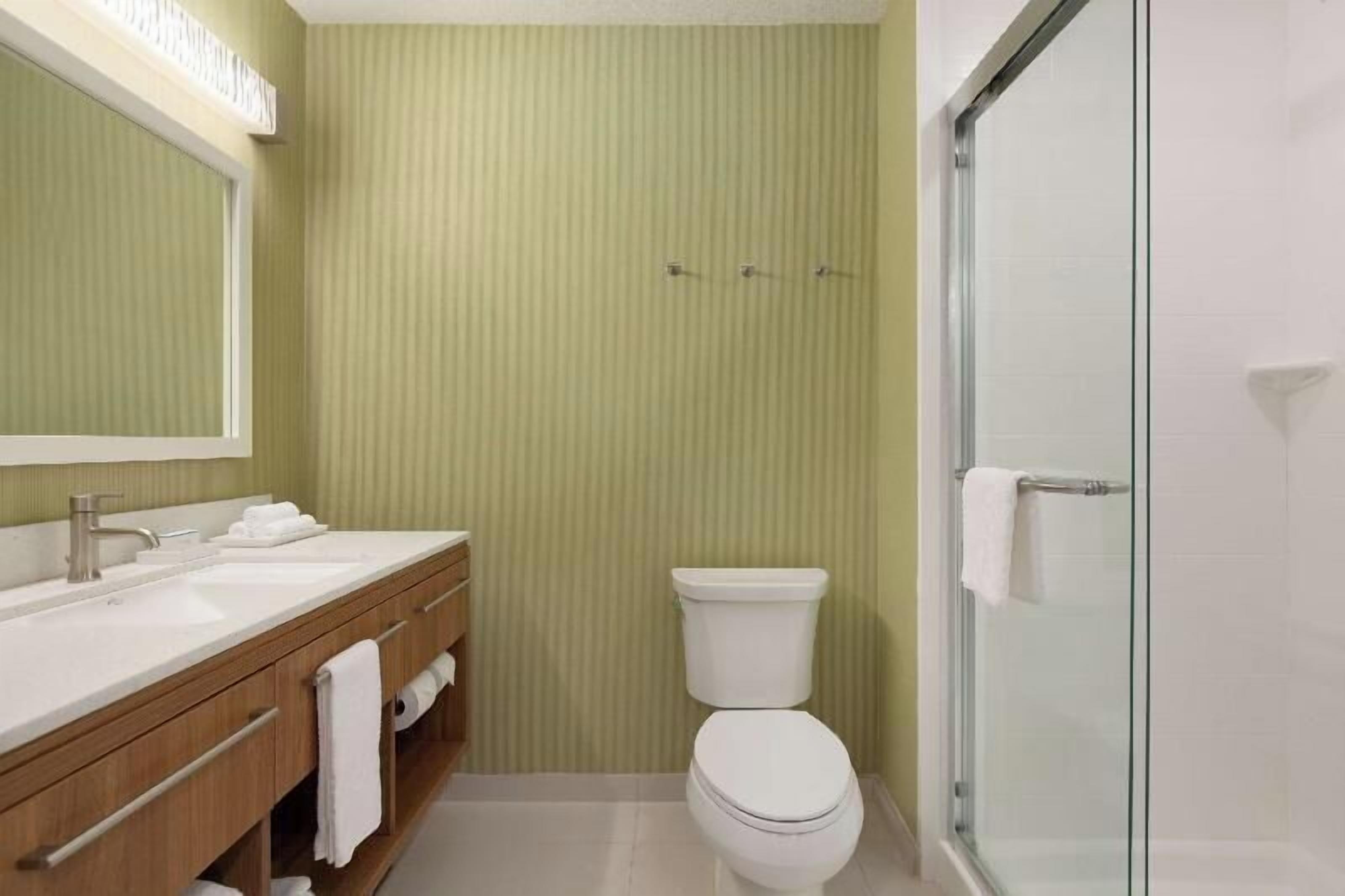 Free toiletries, hair dryer, towels