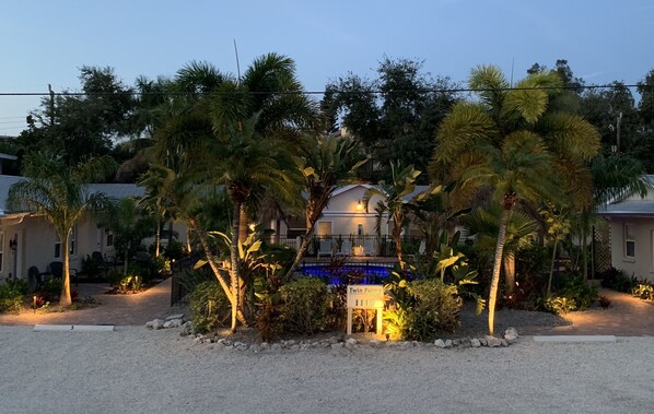 Front of property – evening/night