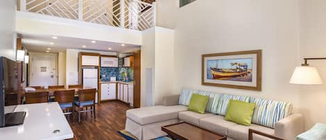 Standard Condo, 2 Bedrooms | Living area | LCD TV, iPod dock, table tennis, pay movies