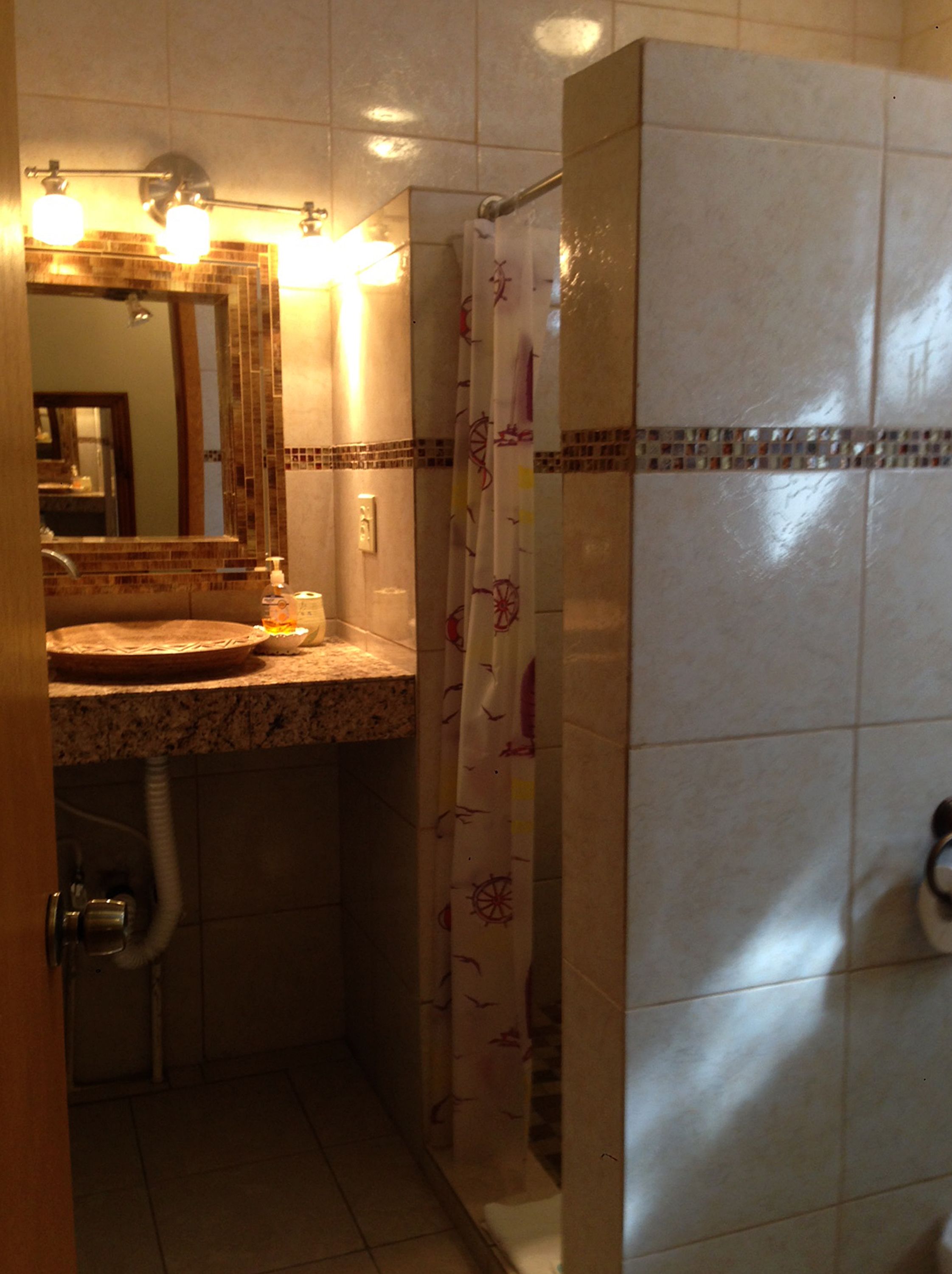 standard single room, 1 king bed, ocean view | bathroom | shower, free toiletries, towels