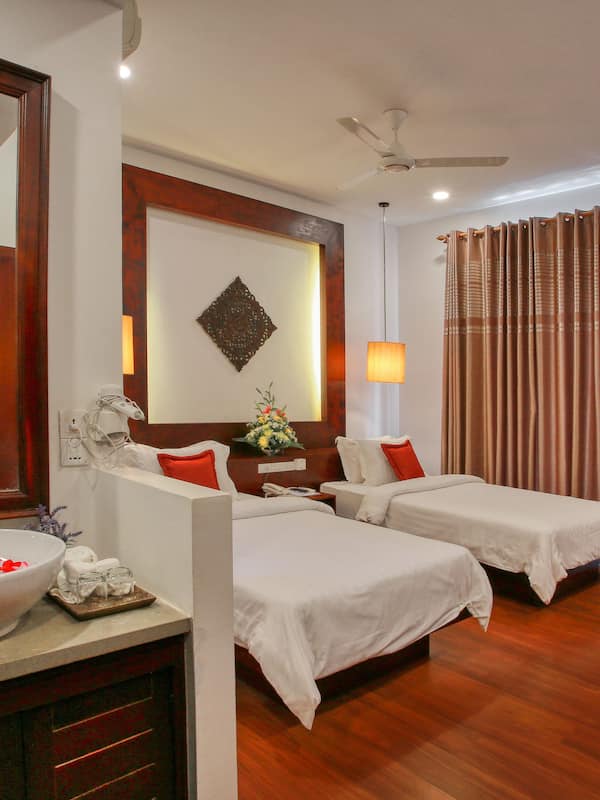 Family Connecting Room, Balcony, Garden and Pool View