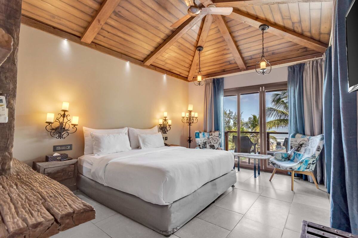 The Ocean Premium Plus Cottage (Sea-View) | Sengetøy i egyptisk bomull, sengetøy av topp kvalitet og minibar