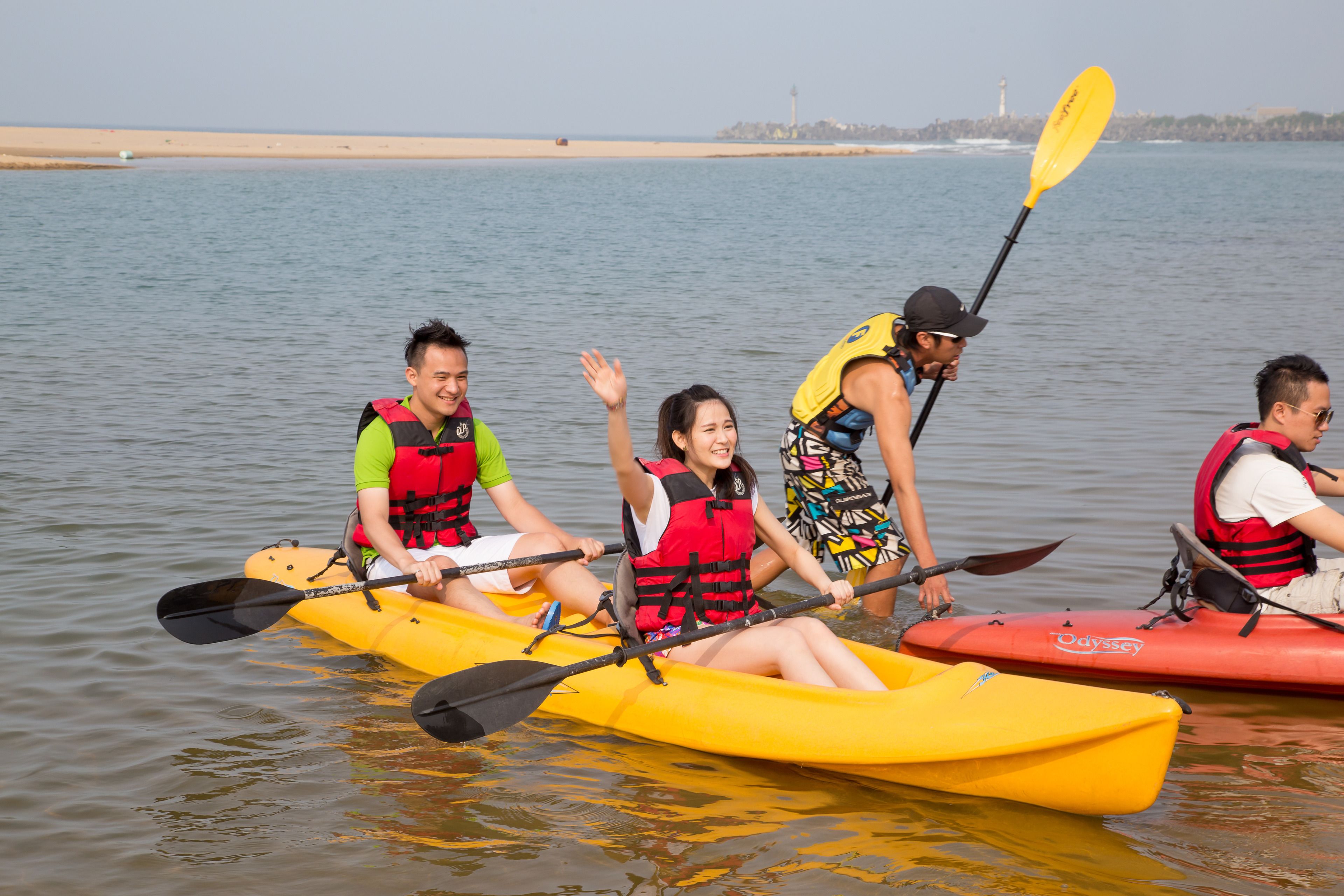 private beach nearby