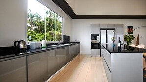 Villa, 3 soverom, privat basseng | Eget kjøkken | Kjøleskap, mikrobølgeovn, ovn og kokeplater
