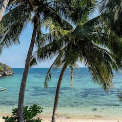 Beachside Chalet with AC | Quang cảnh biển