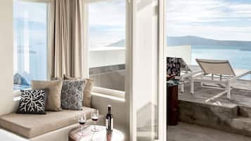Executive-Loft, Whirlpool, Meerblick | Hochwertige Bettwaren, Minibar, Zimmersafe, Schreibtisch