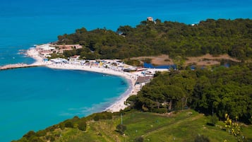 Vlak bij het strand