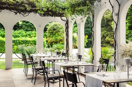 供应午餐和晚餐,地方菜,花园景观