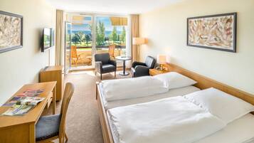 Doppelzimmer, Meerblick | Minibar, Zimmersafe, kostenloses WLAN