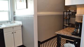 Allston Red House | Private kitchen | Full-size fridge, microwave, stovetop, dishwasher