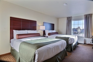 Room, 2 Queen Beds, Non Smoking | Premium bedding, down comforters, pillowtop beds, desk - Cobblestone Hotel & Suites - Jefferson (Jefferson)