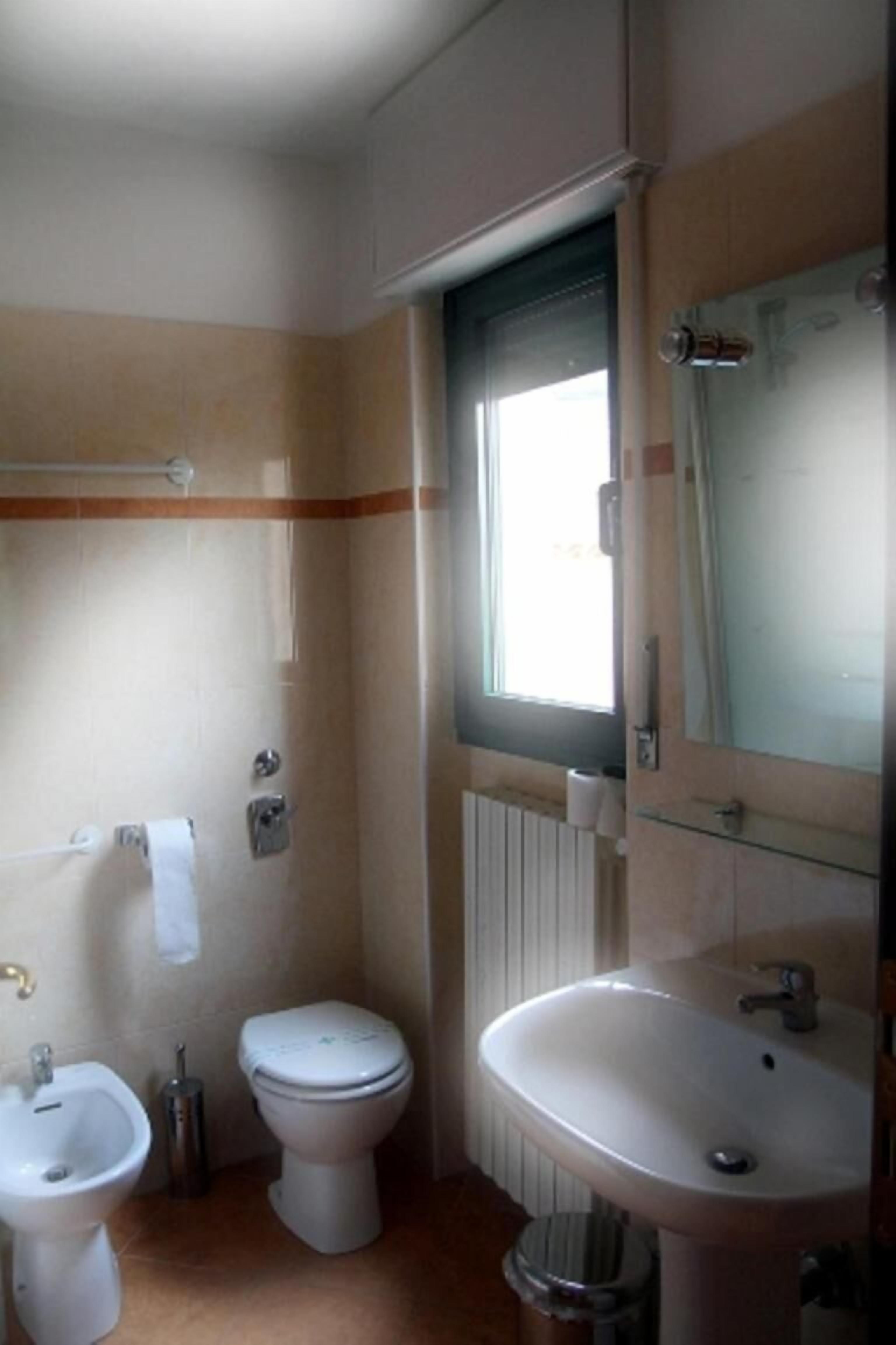 Free toiletries, hair dryer, bidet, towels