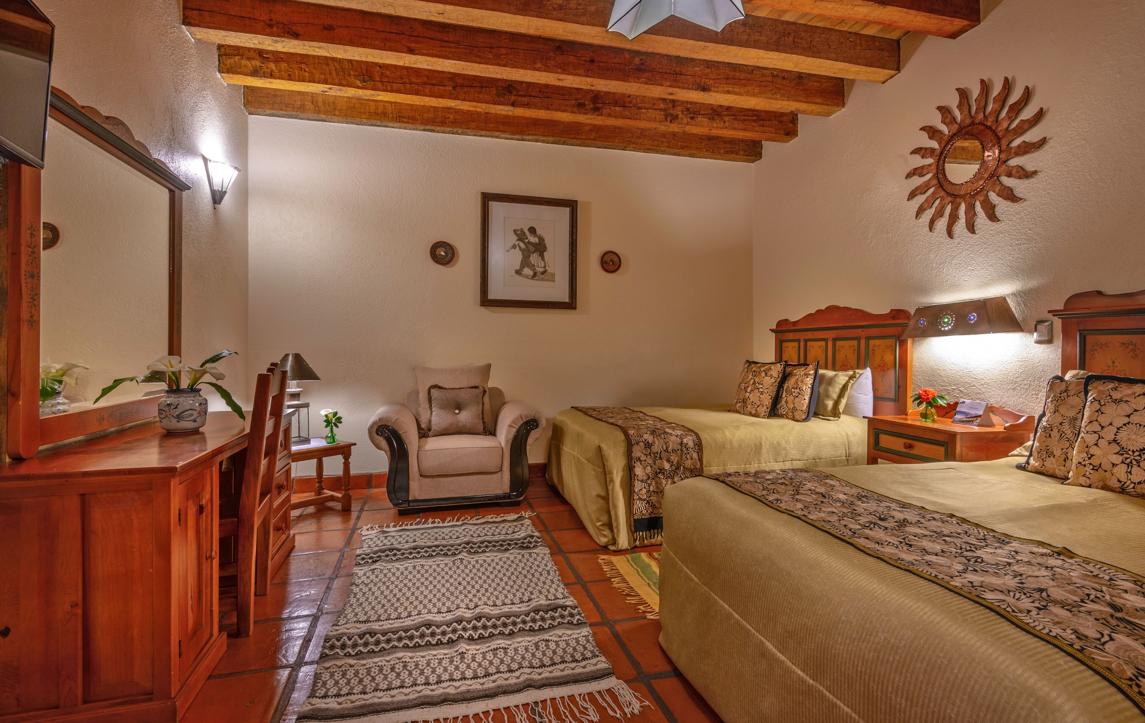 standard double room | hypo-allergenic bedding, down duvets, individually decorated, desk