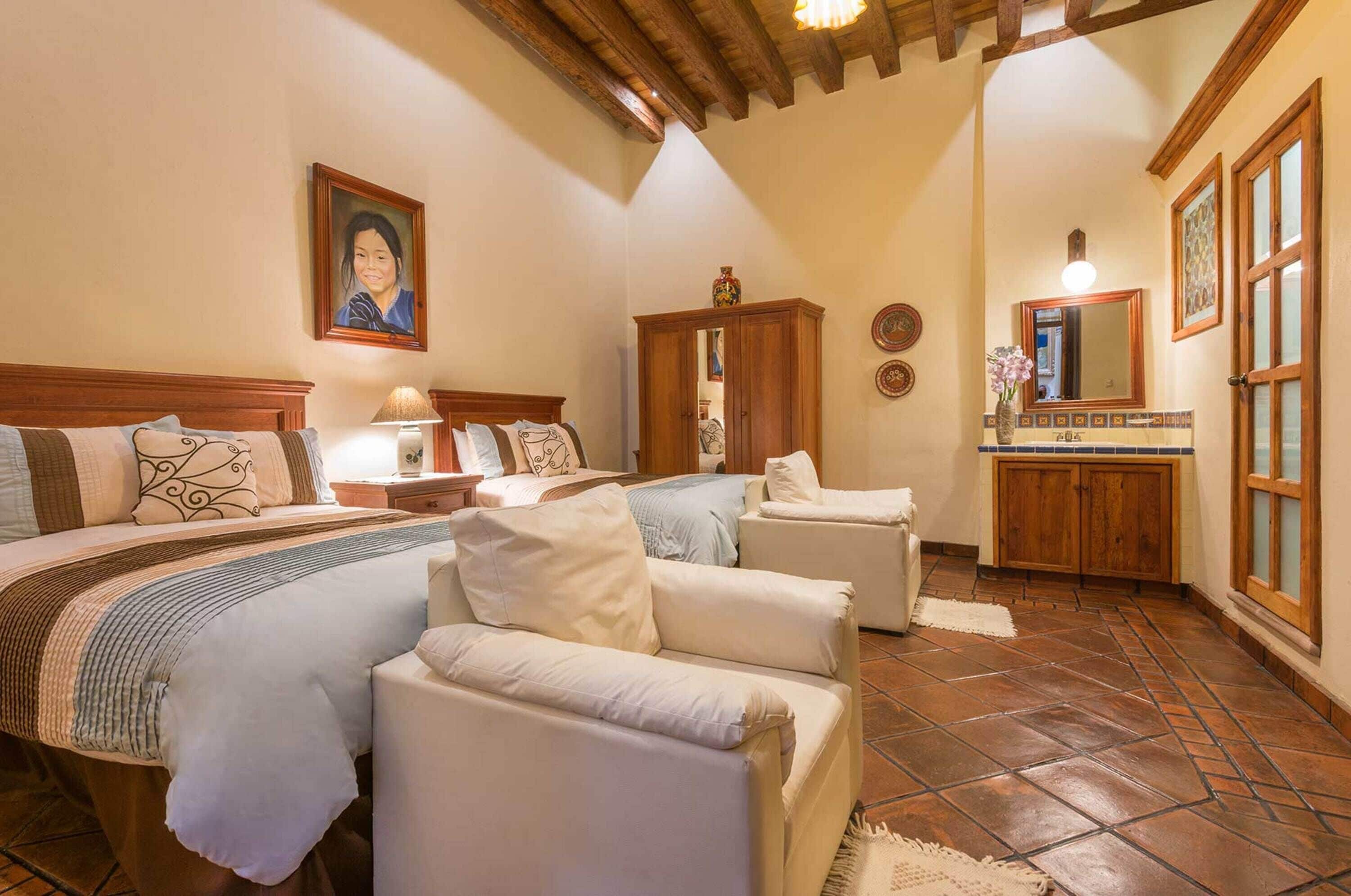 standard double room, 2 queen beds | 1 bedroom, down duvets, in-room safe, individually decorated