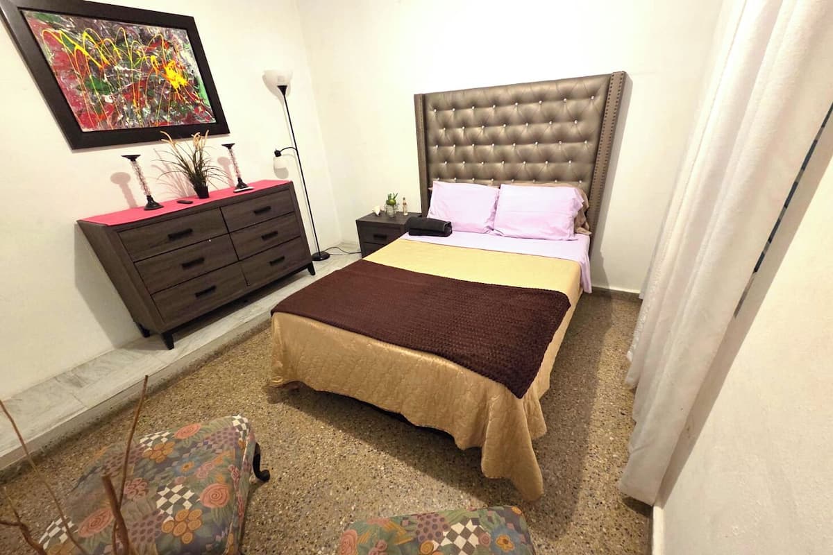 Family Apartment | 1 bedroom, blackout drapes, free WiFi, bed sheets