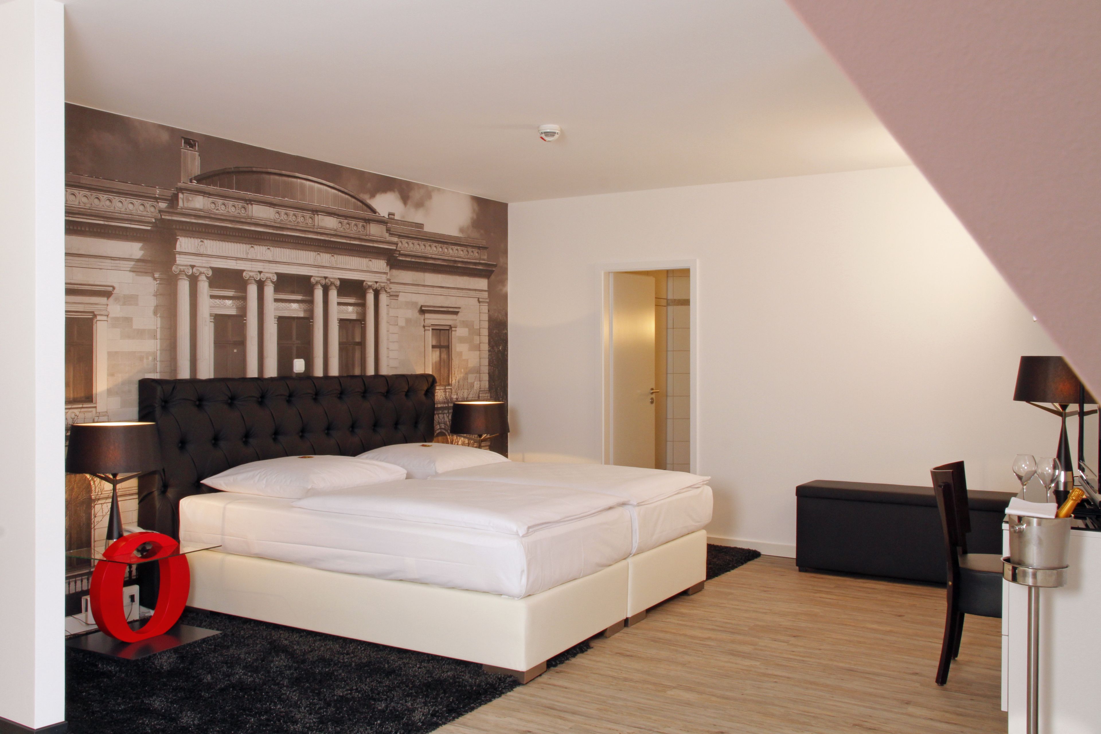 standard double room | premium bedding, minibar, desk, soundproofing