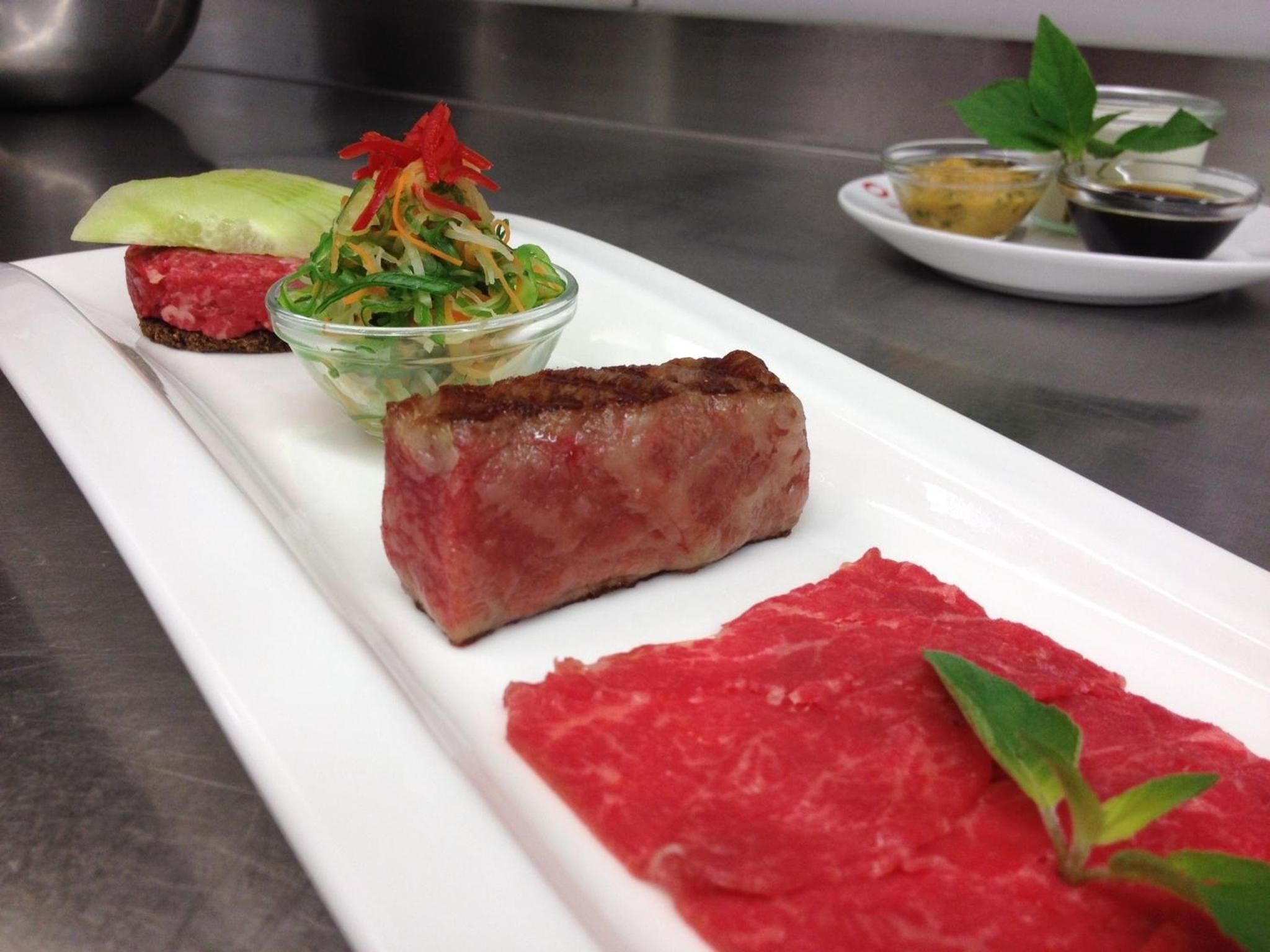 breakfast and dinner served, international cuisine