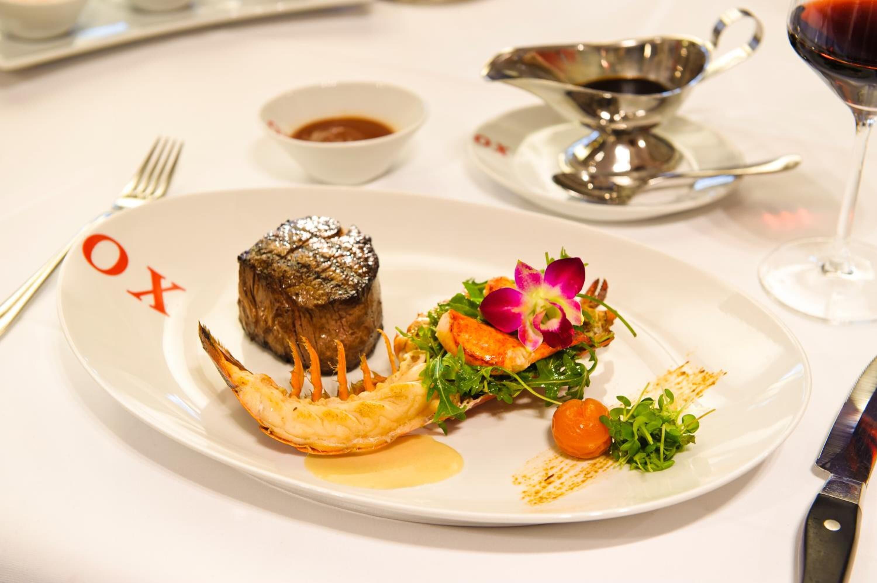 breakfast and dinner served, international cuisine