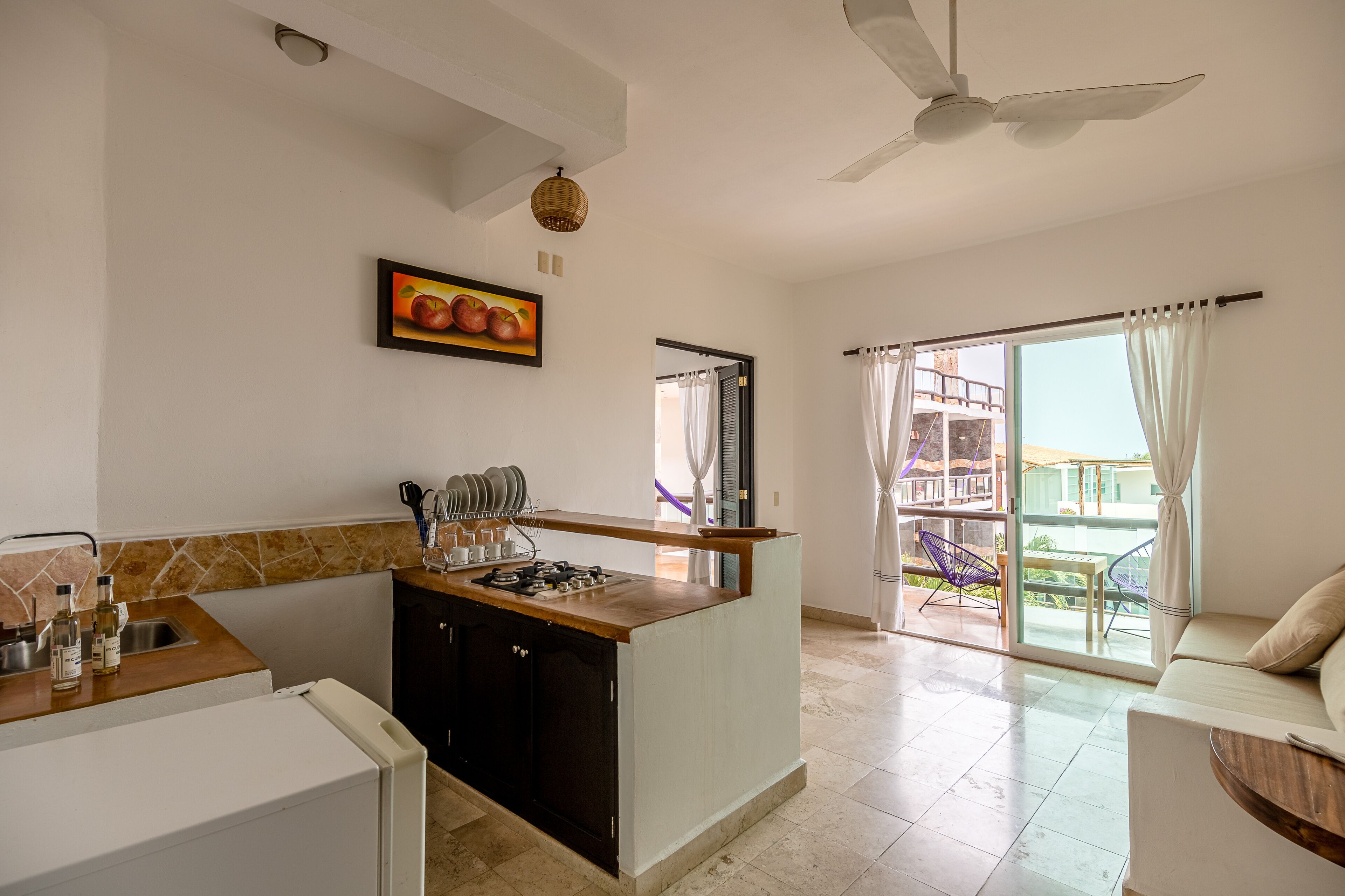 junior suite, 1 king bed, accessible, kitchenette | terrace/patio
