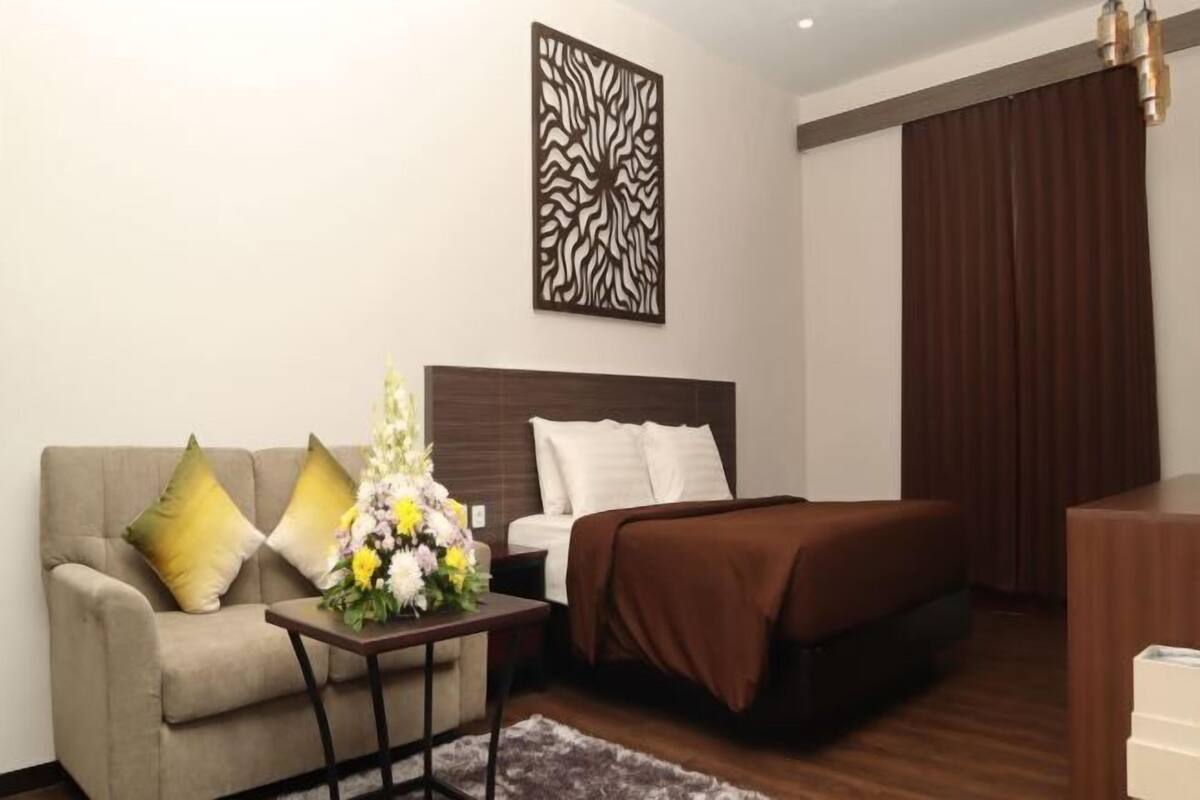 Minibar, skrivebord, gratis Wi-Fi