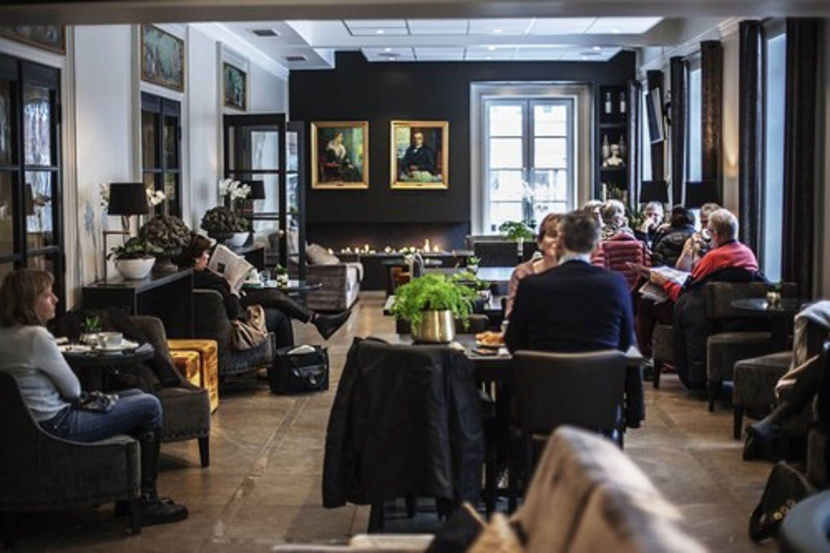 Sitteområde i lobbyen