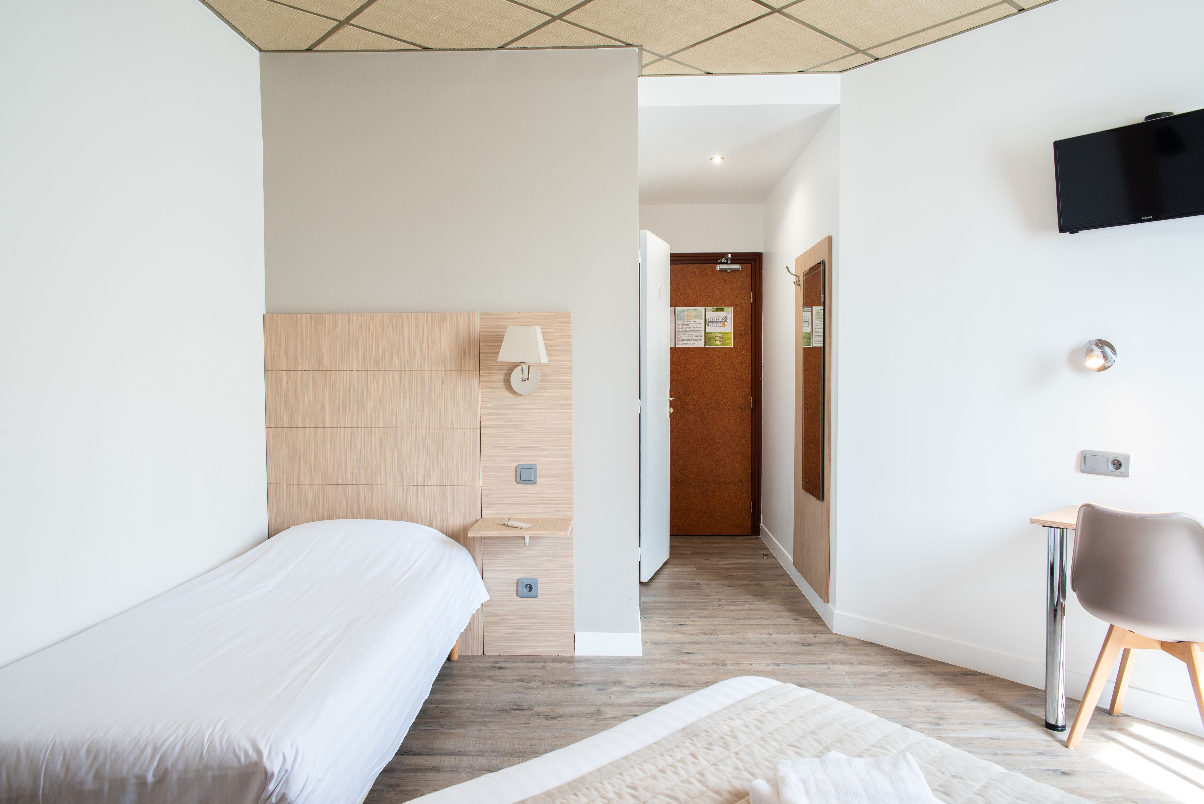 soundproofing, iron/ironing board, free wifi, bed sheets