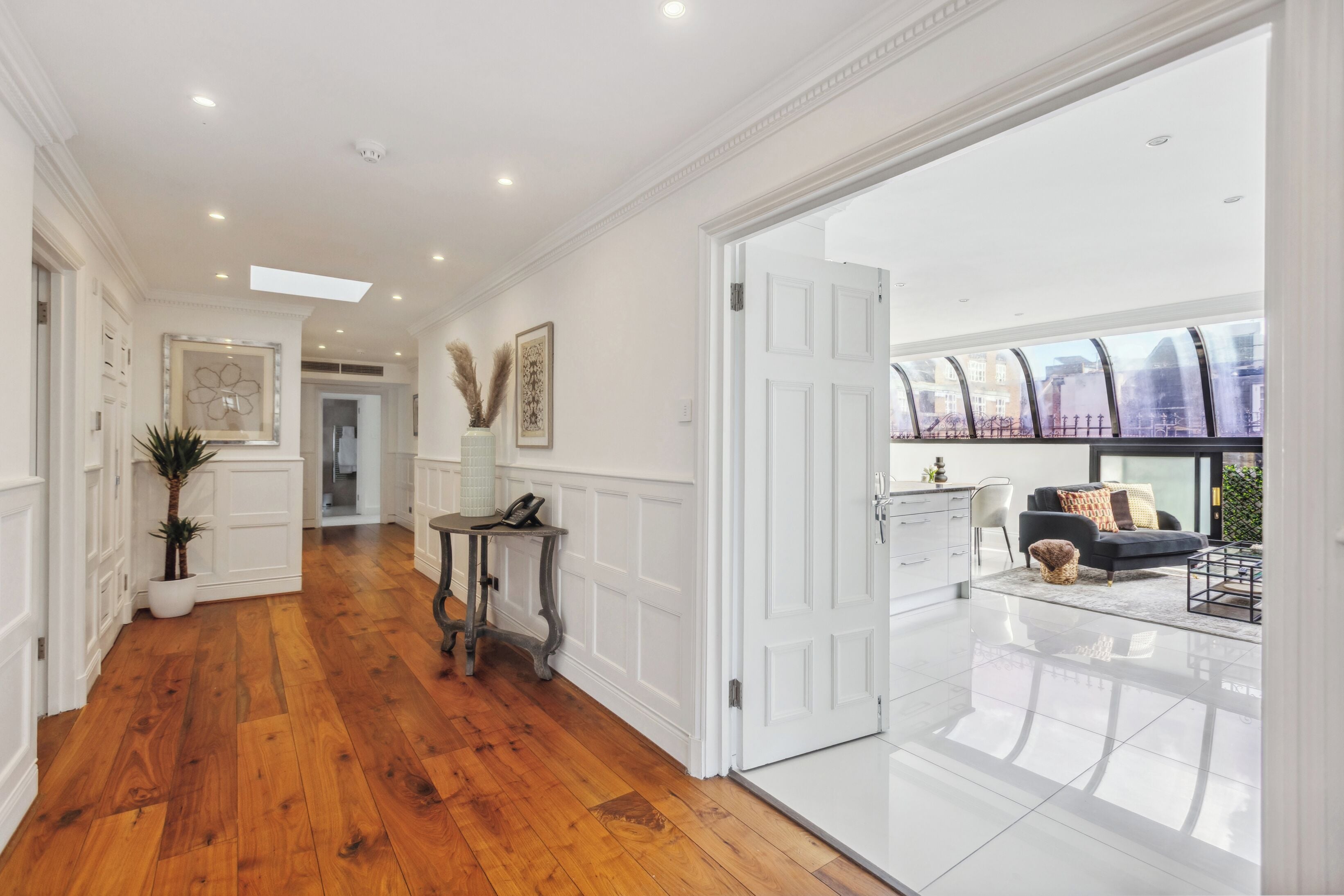 Presidential Penthouse | Living area | LCD TV, DVD player, iPod dock
