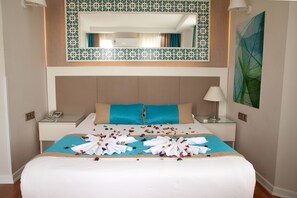 Minibar, in-room safe, blackout curtains, free cots/infant beds