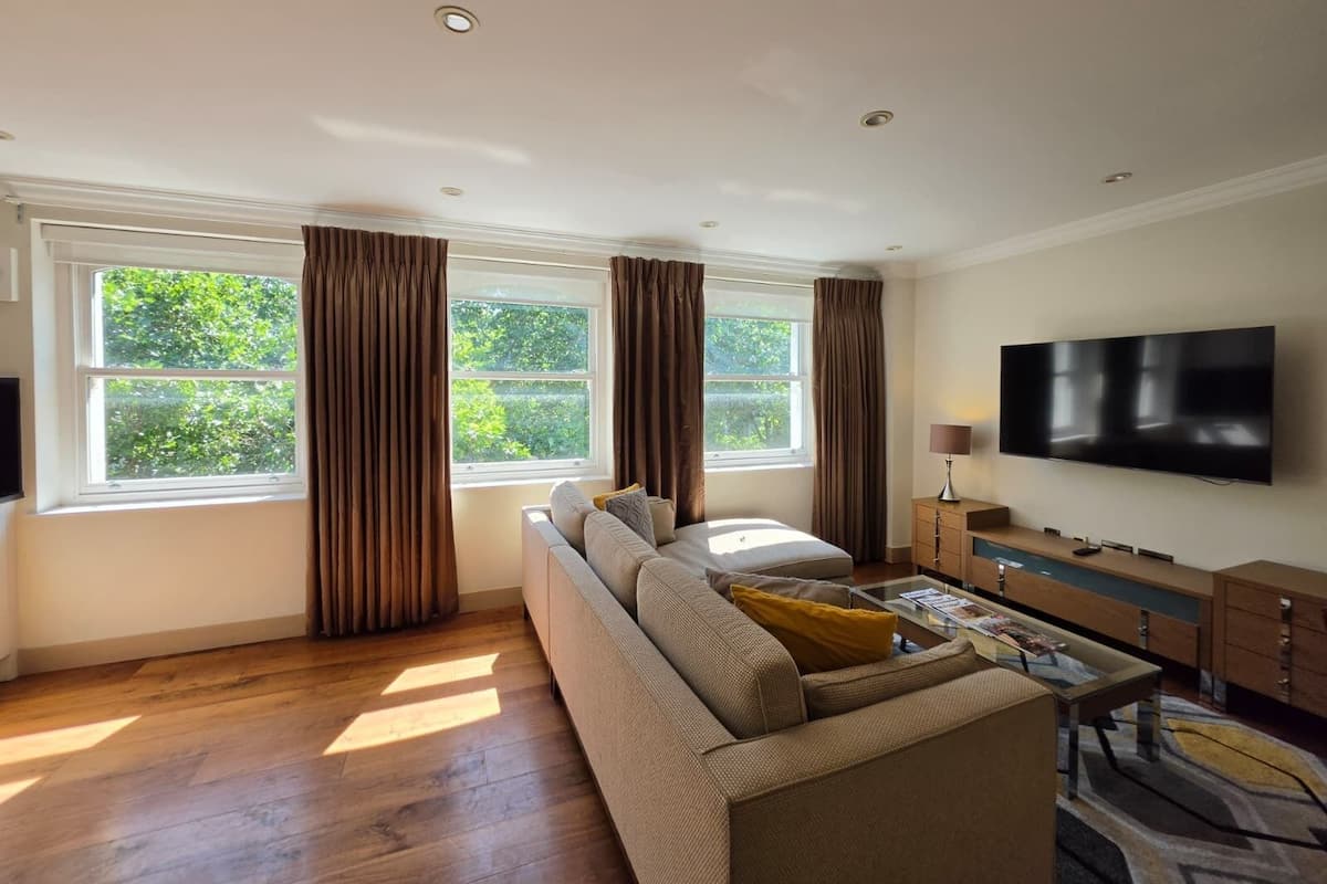 Executive Apartment, One Bedroom | Living area | LCD TV, DVD player