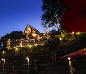 Front of property – evening/night - Jirung Health Village (Mae Rim)