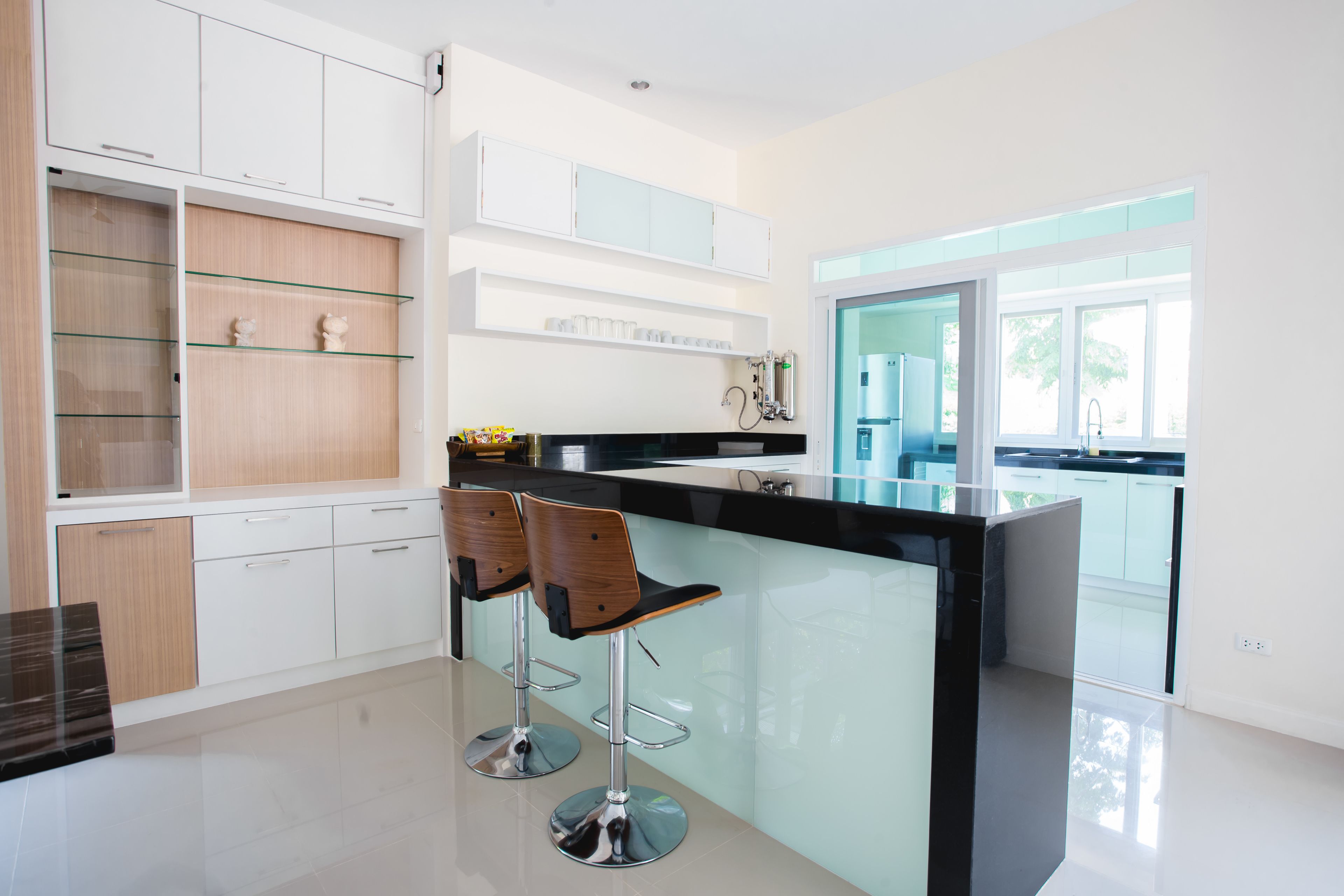 jirung residence (two bedroom) | private kitchen | fridge, coffee/tea maker, electric kettle