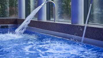 Indoor pool, open 7:00 AM to 11:00 PM, sun loungers
