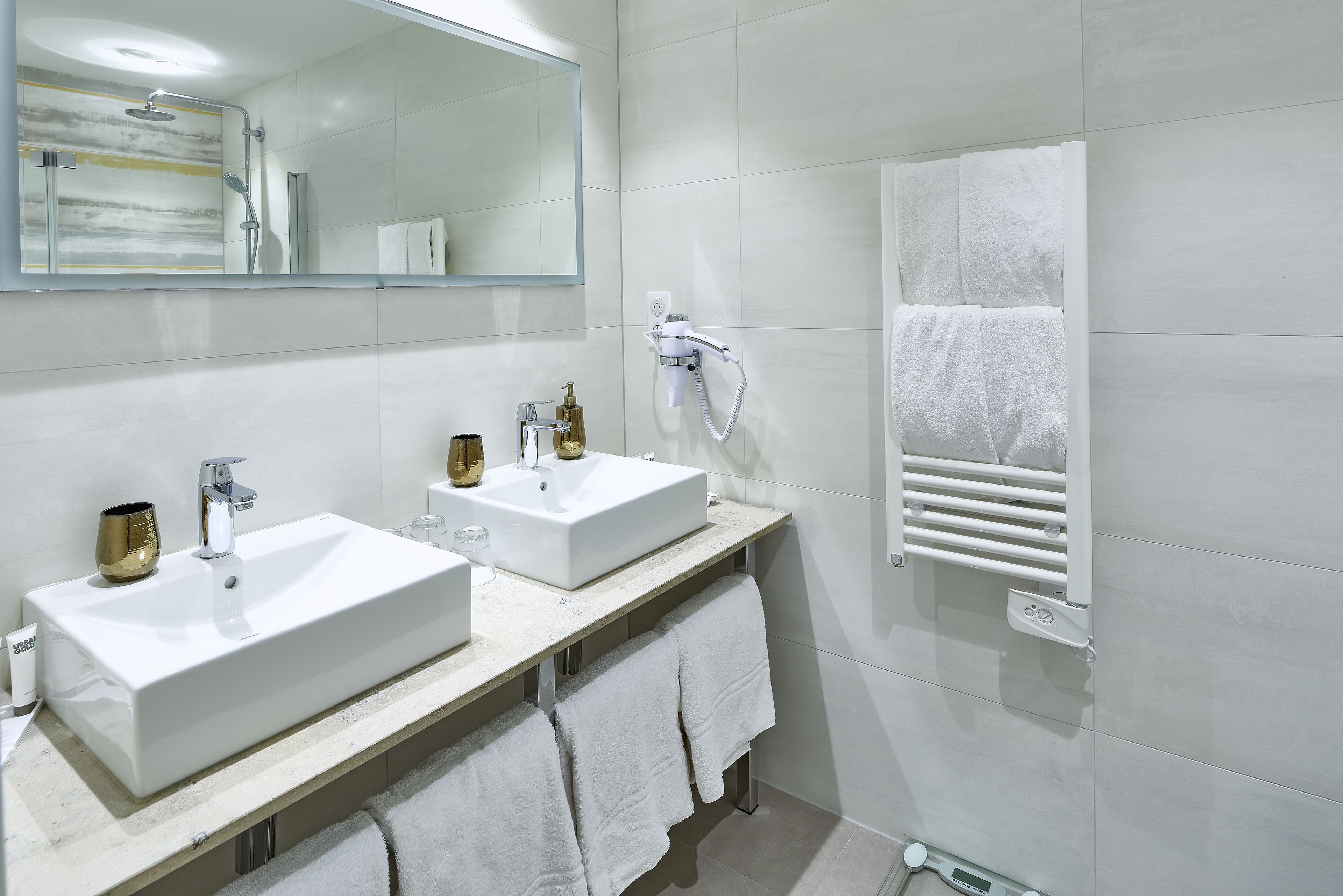 exclusive suite, 3 bedrooms, terrace | bathroom | combined shower/bathtub, rainfall showerhead, designer toiletries